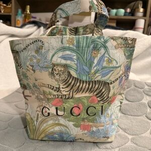 Gucci Mini Bag with Tiger and Floral Print